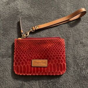 Dooney & Bourke Textured Red Wristlet